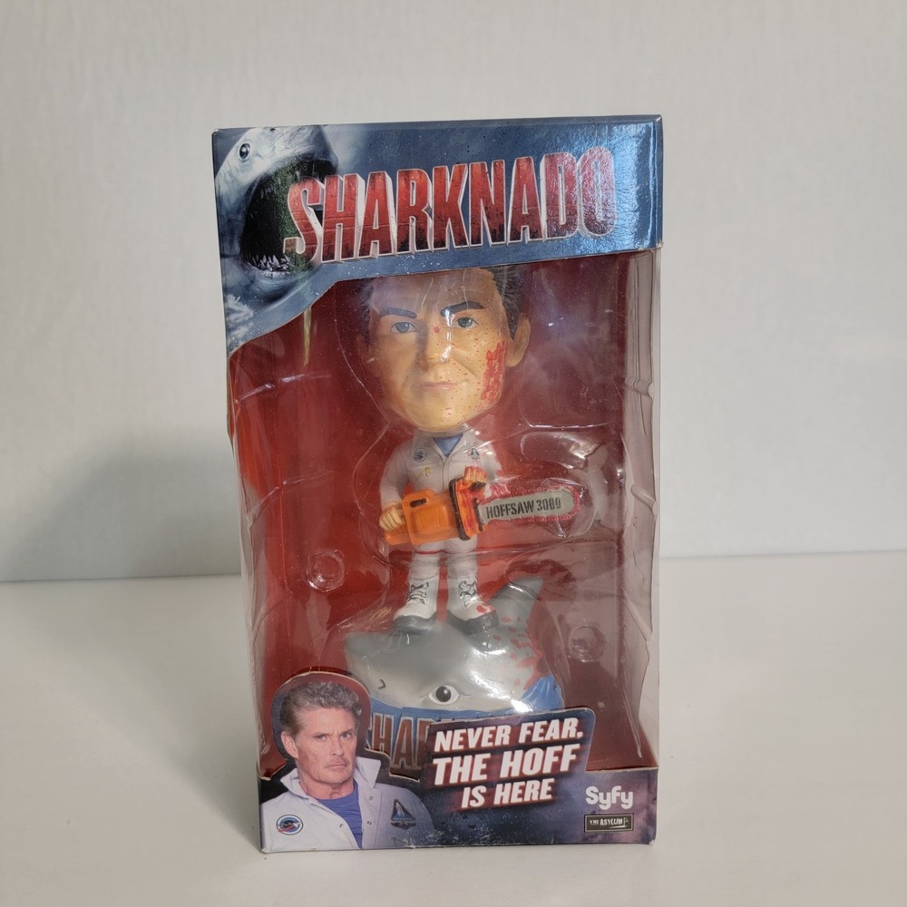 "SHARKNADO" The Hoff vs Shark , David‎ Hasselhoff Bobblehead Figure Syfy. NIB